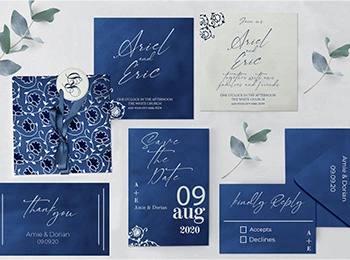 Foil Stamped Wedding Invitations